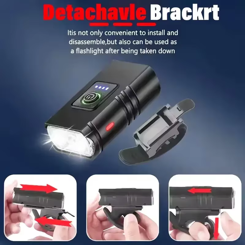Phare de vélo LED feu avant