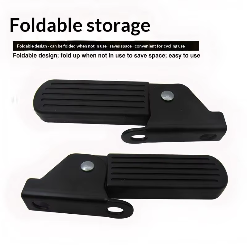 Pédales de vélo pliables légères en nylon/fer – Conception antidérapante pour vélos électriques Yadi