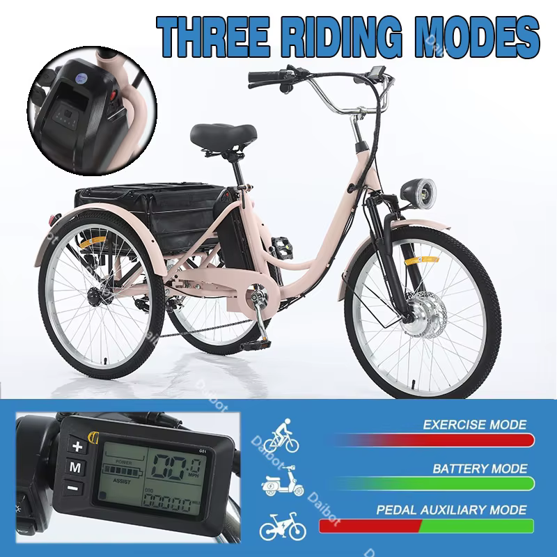 Tricycle électrique Cargo pour personnes âgées