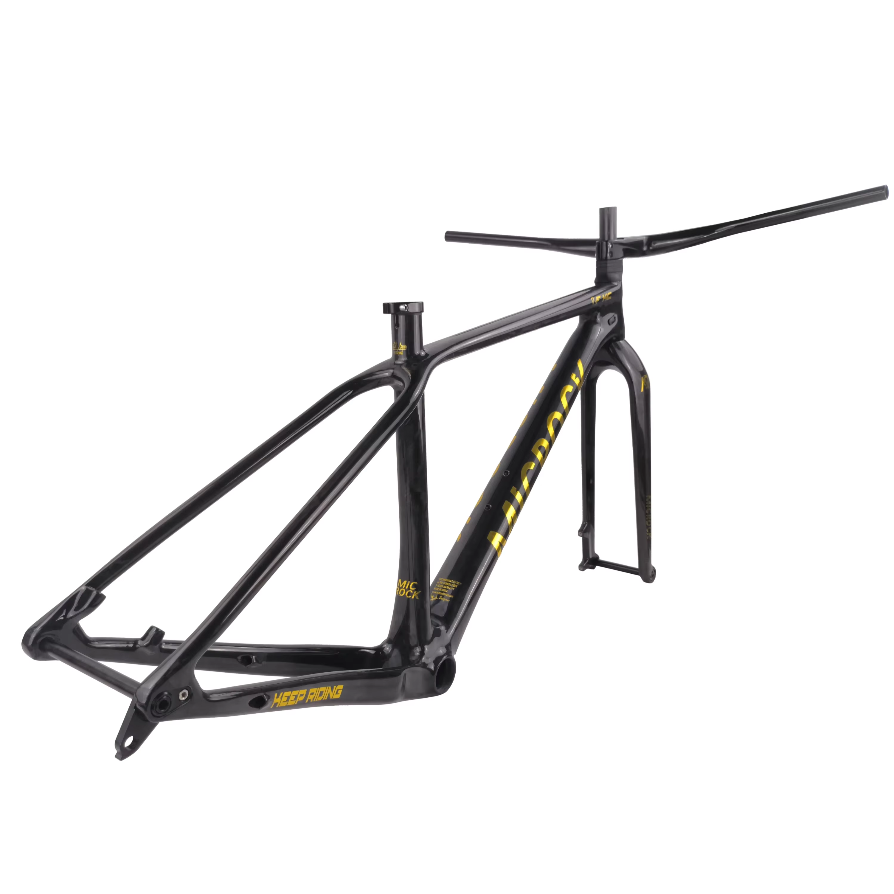 Cadre de vélo VTT en fibre de carbone intégrale T1000 HT