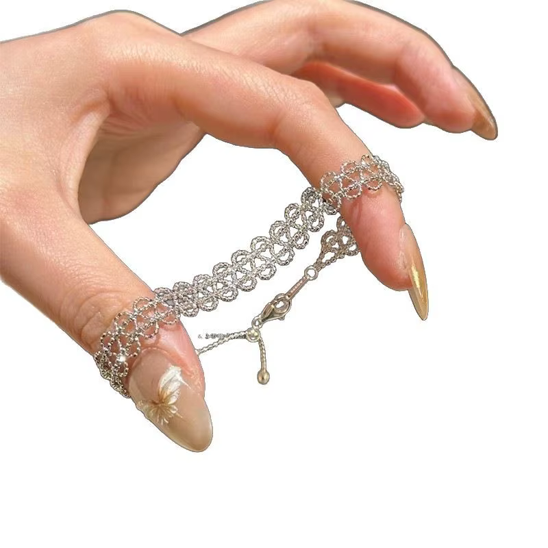 Bracelet en dentelle, bracelets frais, élégants, exquis et réglables à la mode, accessoires pour fille ensoleillée, adaptés à toutes les saisons