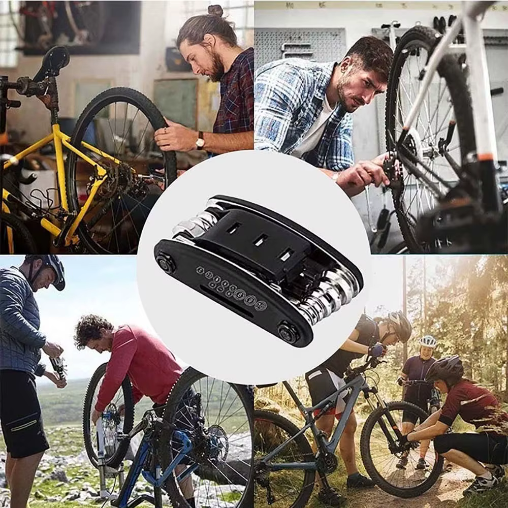 Clé à douille Portable 16 en 1 pour vélo