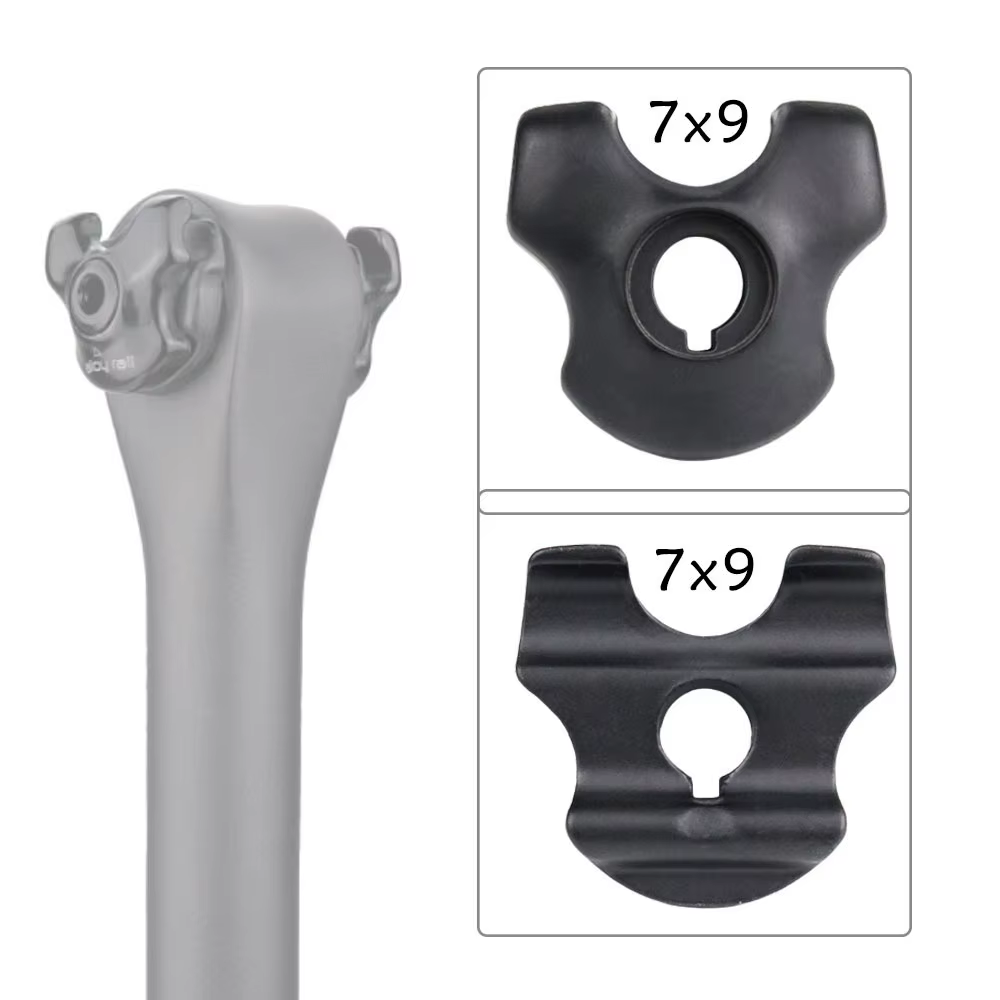 Pince de tige de selle de vélo pour Rails de selle en carbone 7x9mm