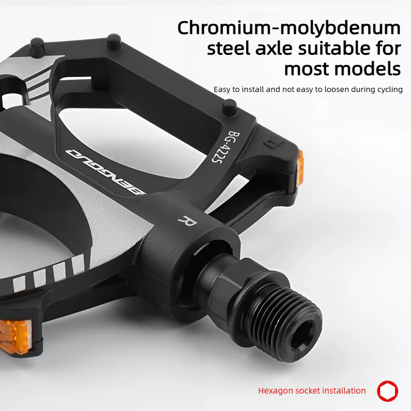 Pédales de vélo en nylon diamanté durables