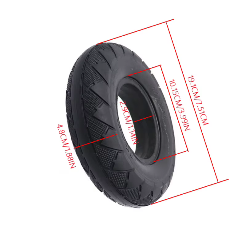 Pneu solide 8 pouces 200X50 en caoutchouc haute élasticité, remplacement pour trottinette électrique, accessoires de cyclisme