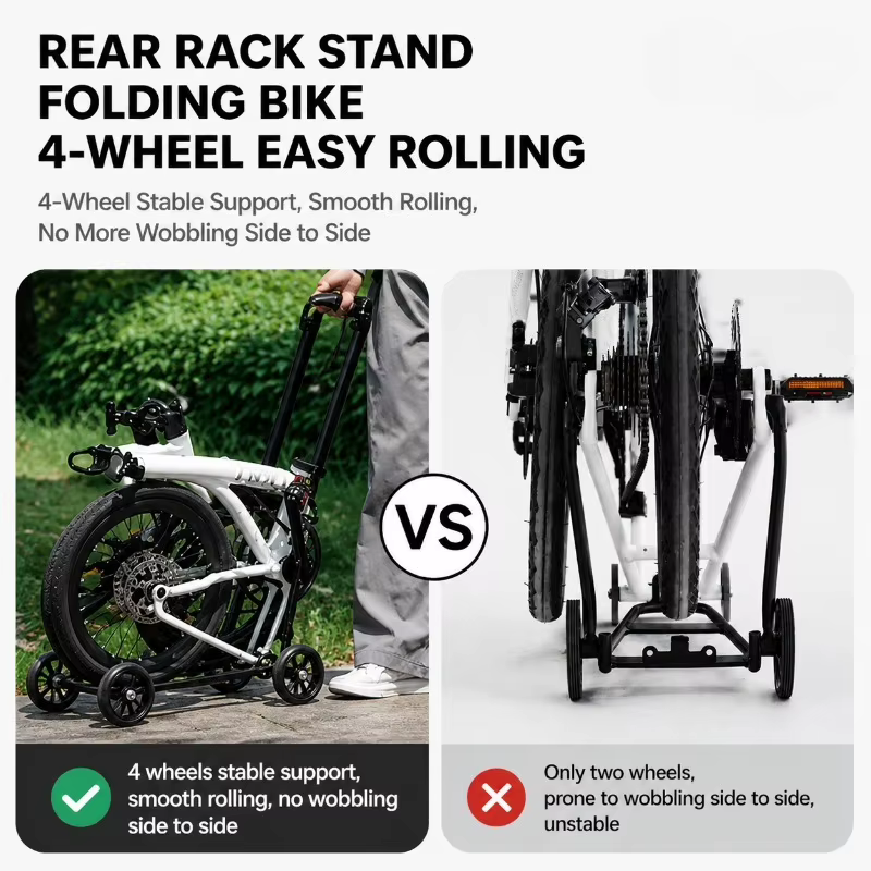 Porte-bagages arrière en alliage d'aluminium pour vélo pliant Brompton JAVA NEO
