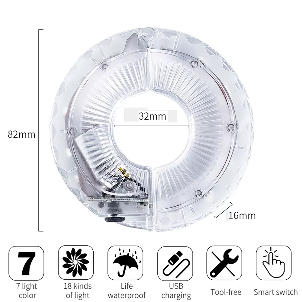 Lumière de vélo LED roue