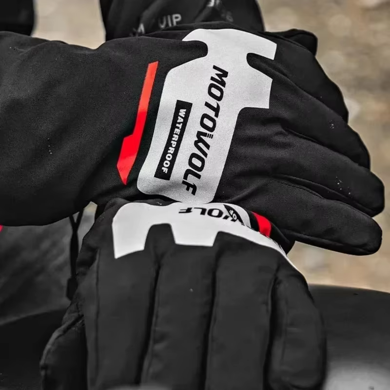 Housse de gants de cyclisme pour moto d'hiver