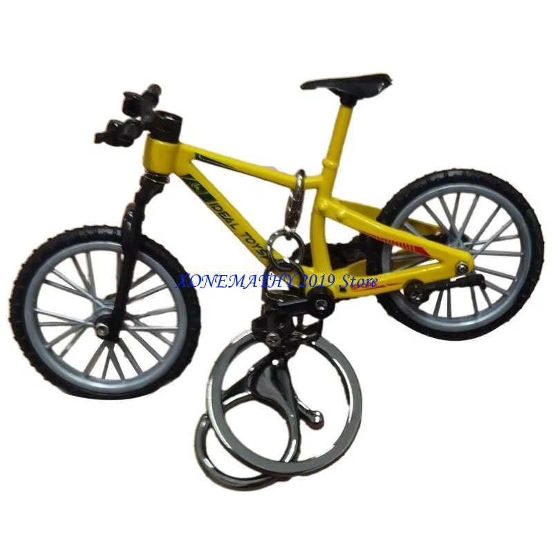 F42F porte-clés tendance avec doigt en forme vélo