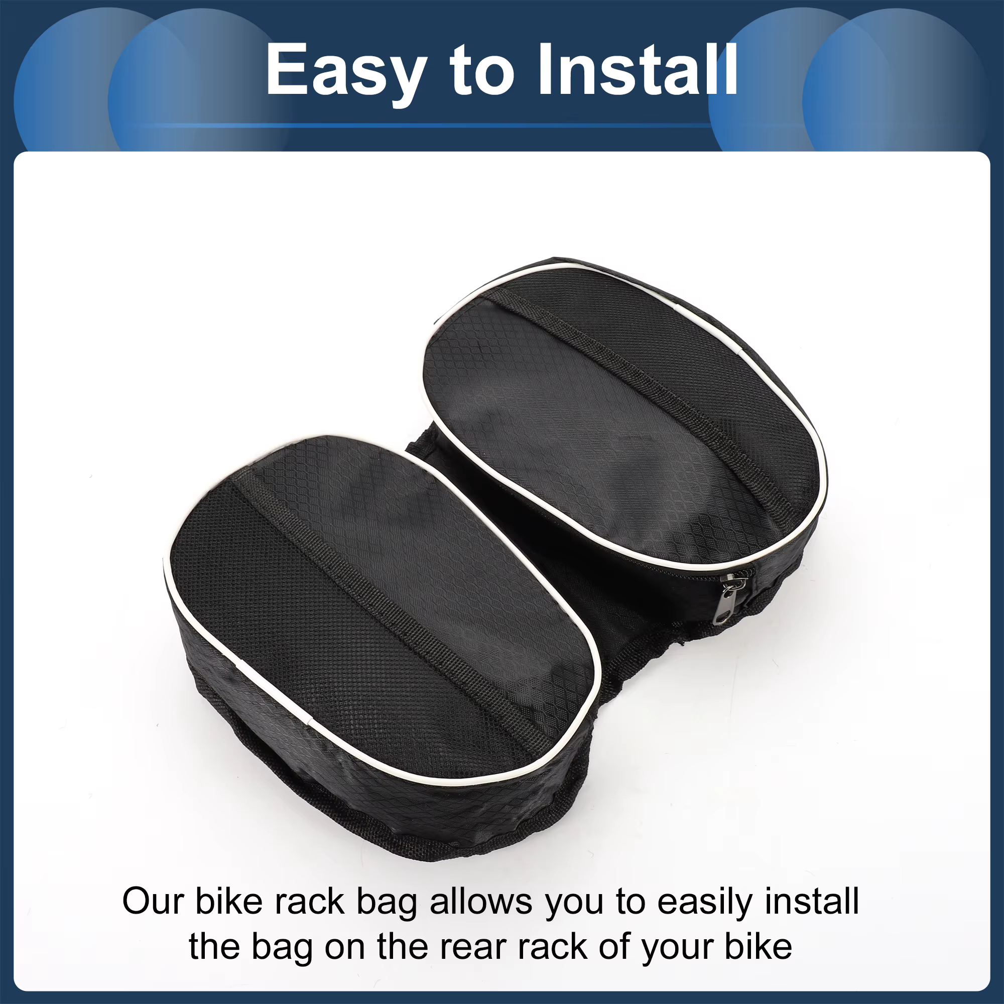 X Autohaux-Sac imperméable en PVC pour cadre de vélo