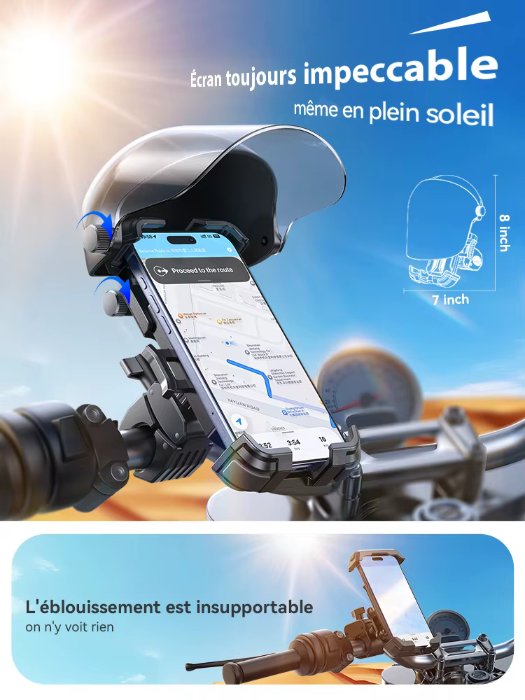 Support de téléphone pour vélo Joyroom avec fixation pour casque 360° °
