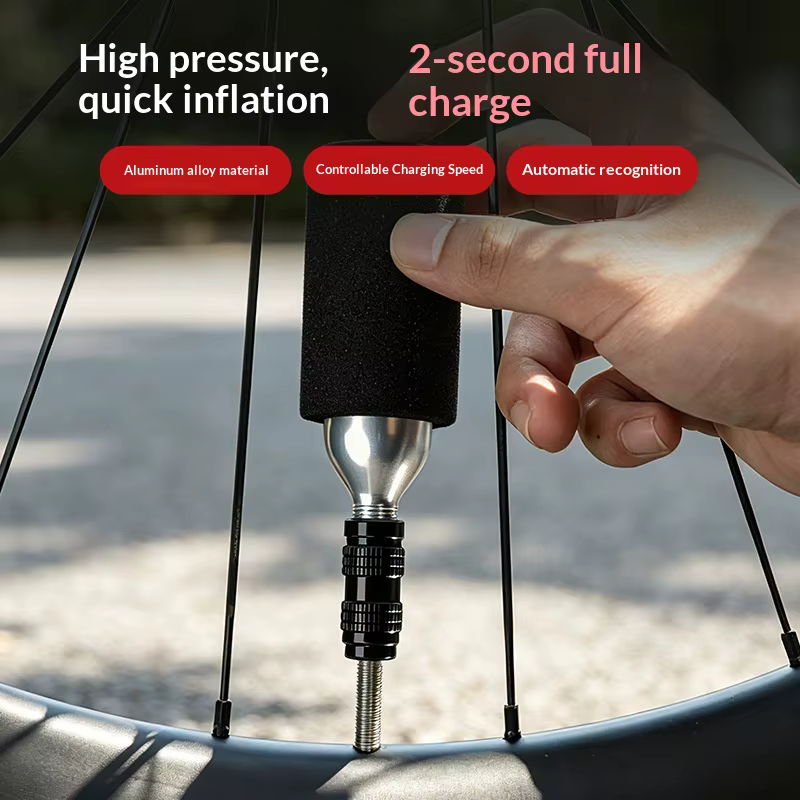 Pompe à air CO2 portable OFFBONDAGE pour mini-vélo