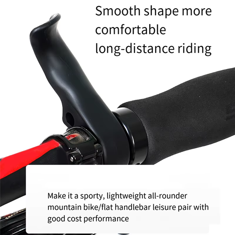 Embouts de barre de vélo ergonomiques poignées de pouce de guidon