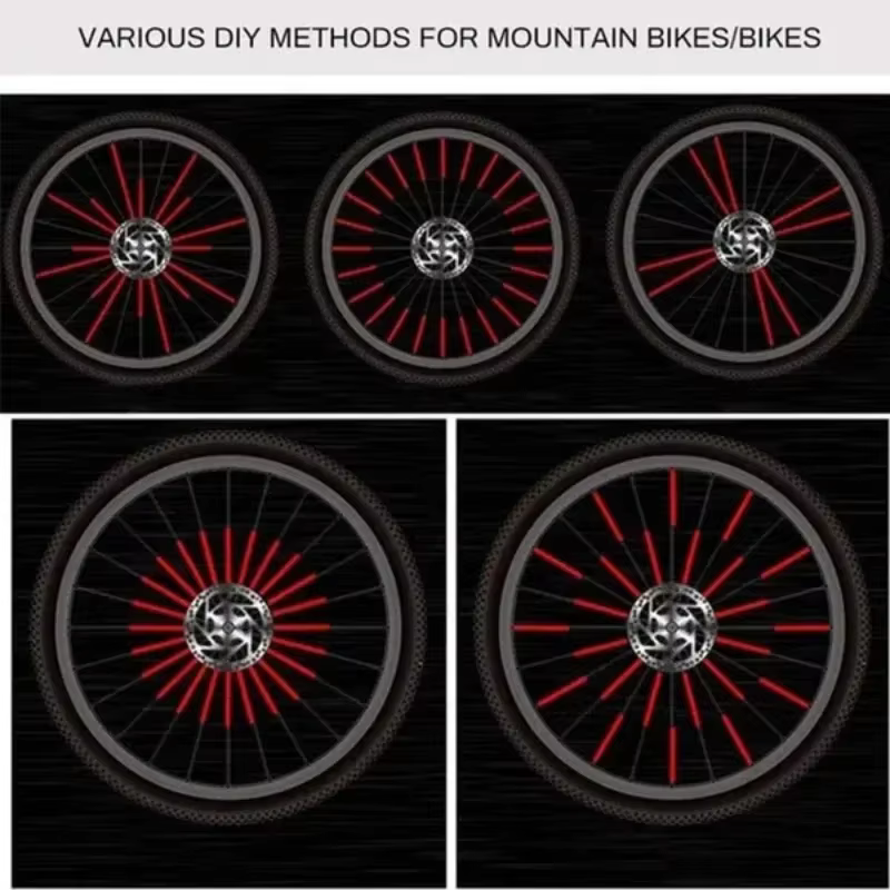 Clips de réflecteur de rayons de vélo