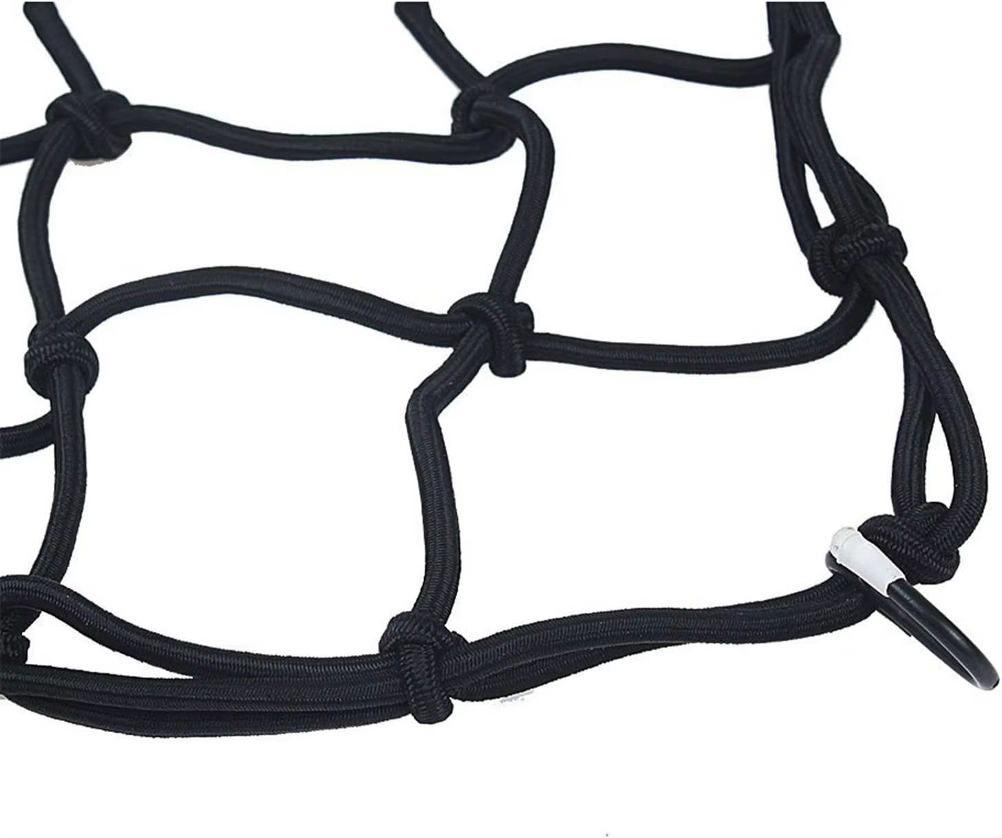 Filet de transport en caoutchouc pour bagages, vélo, scooter, 30 x 30, noir