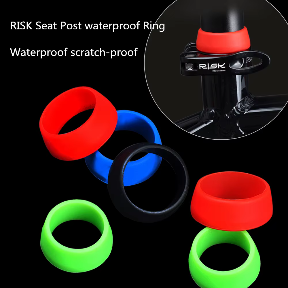 Risque 1Pc cyclisme Silicone étanche VTT tige de selle de protection