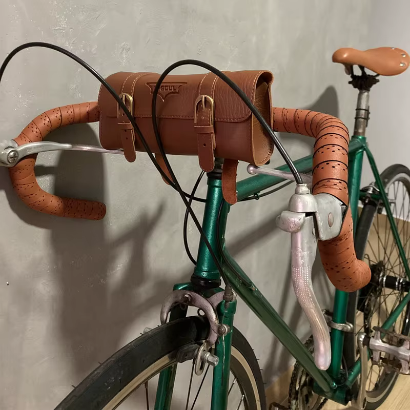 Sacoches de guidon rétro pour vélo