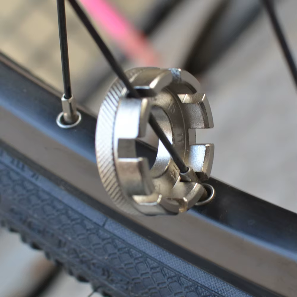 1 pièces clé à rayons de vélo outils rayons de vélo de route clé outils de cyclisme roues en acier outil vtt réparation de vélo dissolvant accessoire de vélo