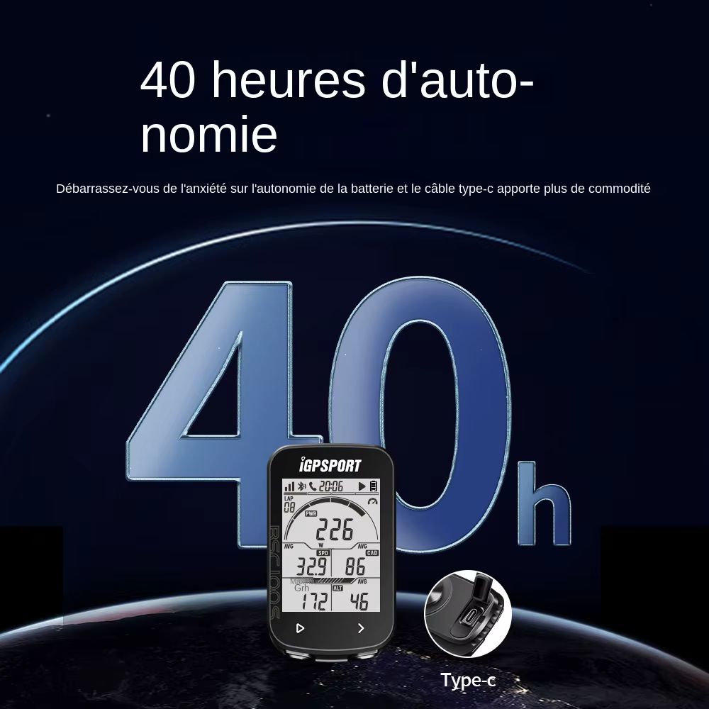 IGPSPORT BSC100S ANT + GPS odomètre vélo ordinateur équitation compteur de vitesse sans fil Support Powermeter 2.6 pouce