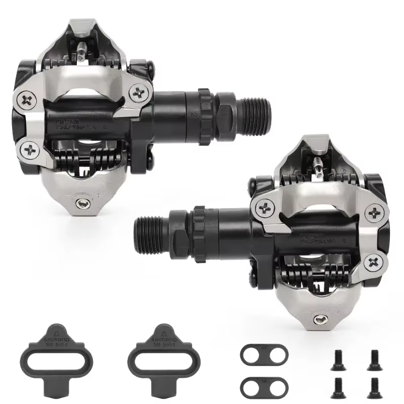 Système de pédales Shimano M520 SPD double face - Fixation facile avec roulements étanches pour une durabilité accrue en cyclisme