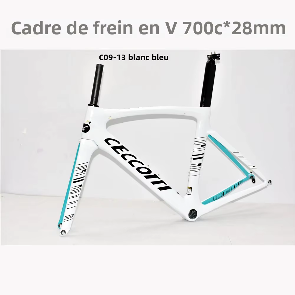 Cadre de vélo de route en carbone CECCOTTI 2025 pour frein sur jante