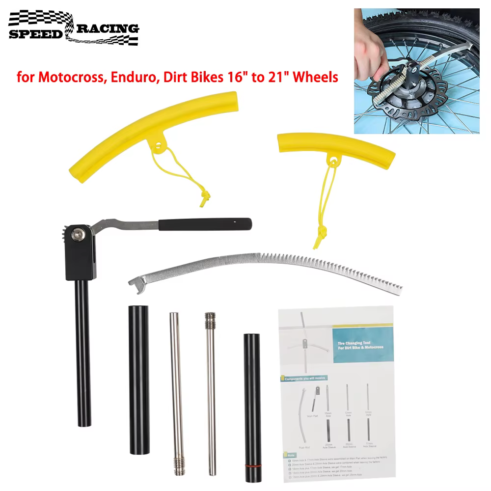Kit d'outils de changement de pneus de vélo tout-terrain pour motocross