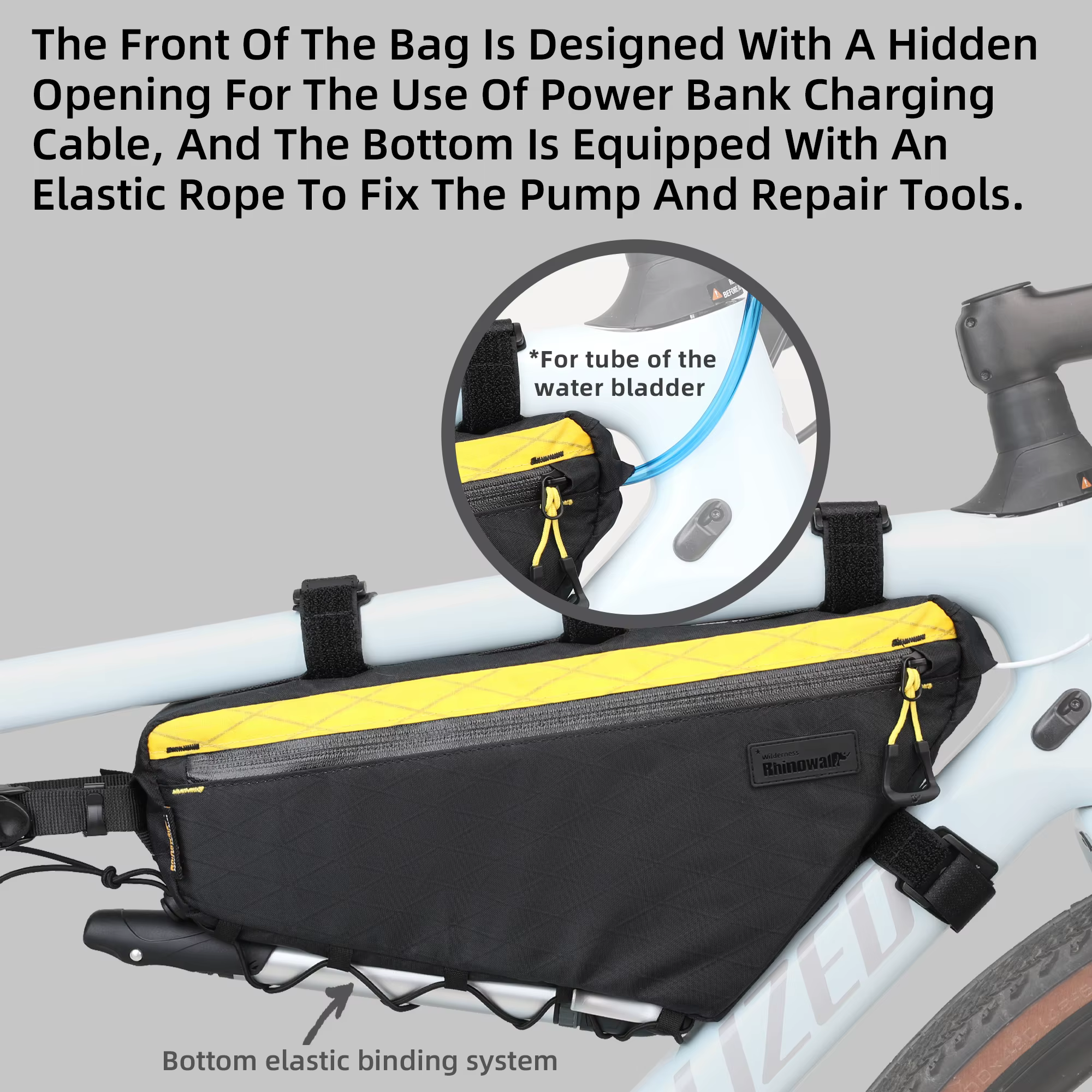 Bal inowalk-Sac de cadre de tube avant de vélo
