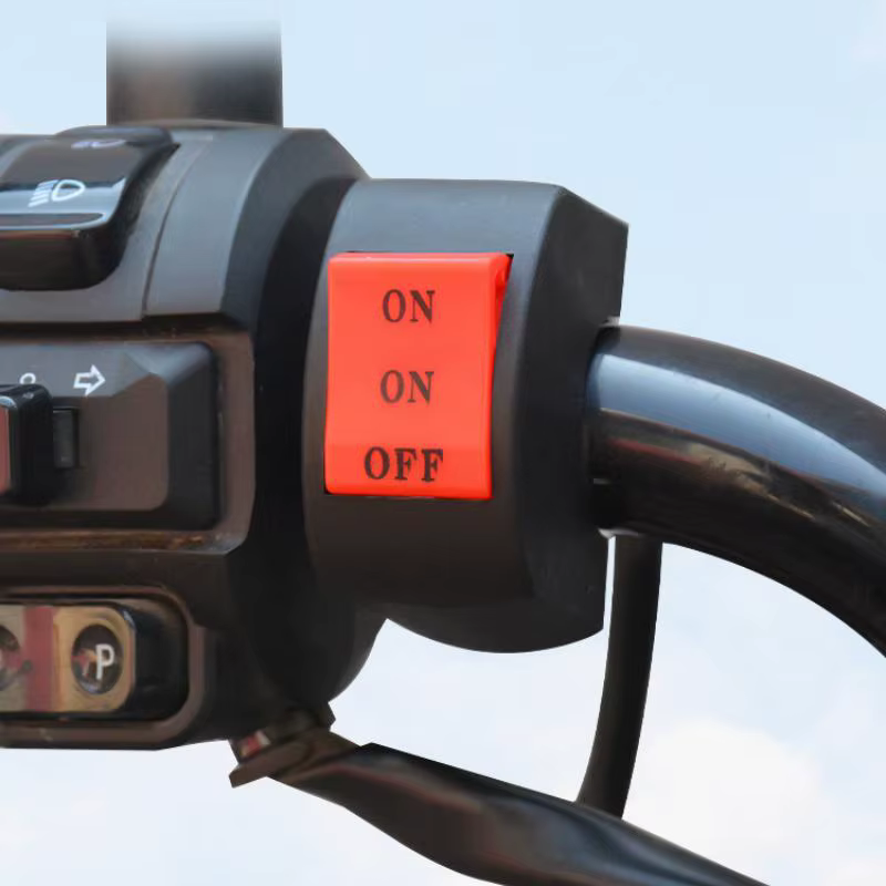 Interrupteur de démarrage électrique universel 12V pour guidon de moto avec bouton marche/arrêt pour ATV, moto tout-terrain, conduite quotidienne