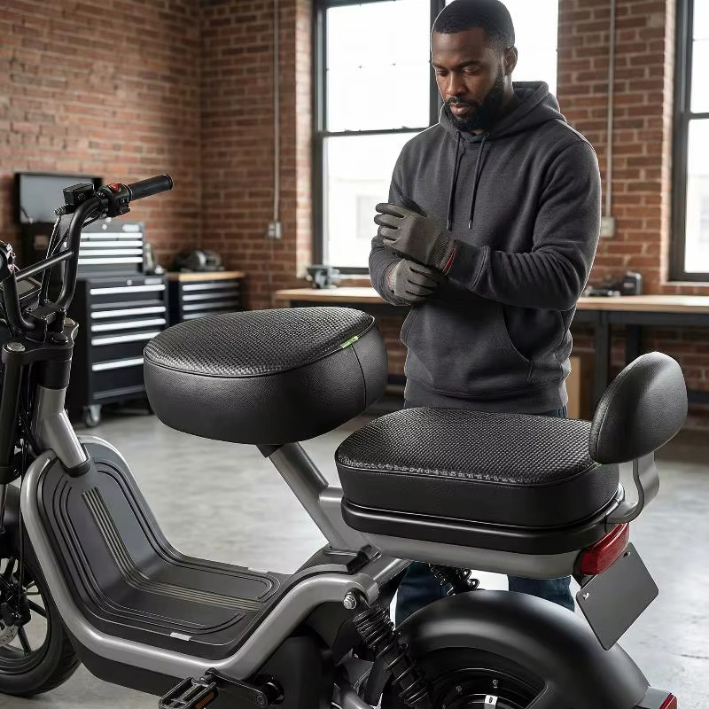 Housse de siège en cuir PU pour scooter électrique
