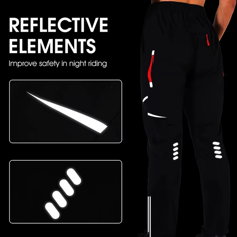 Pantalon de cyclisme imperméable à séchage rapide pour homme