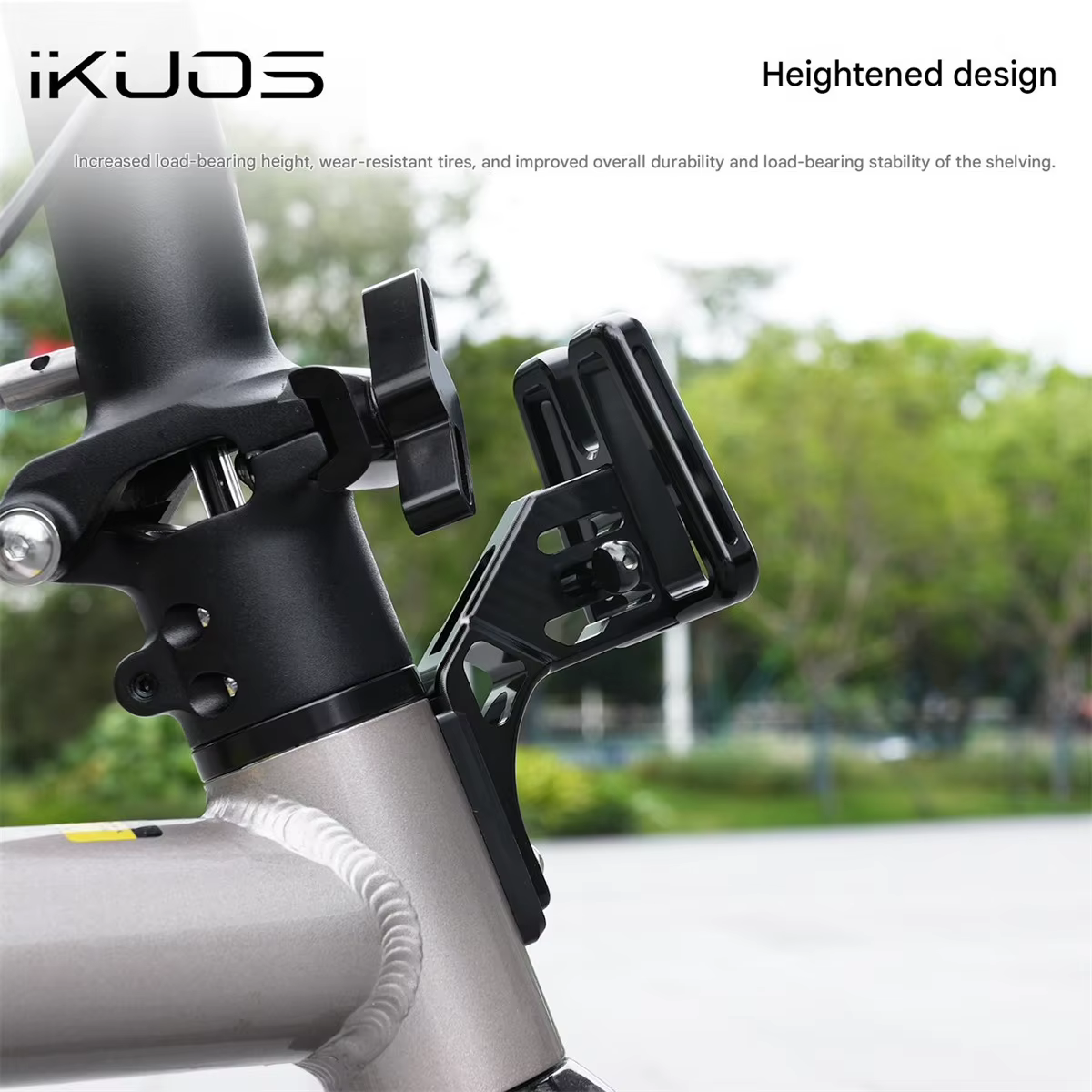 Support de porte-sac intégré KUOS pour vélos pliants Brompton Dahon Java Neo3 – Accessoire de vélo pour augmenter la