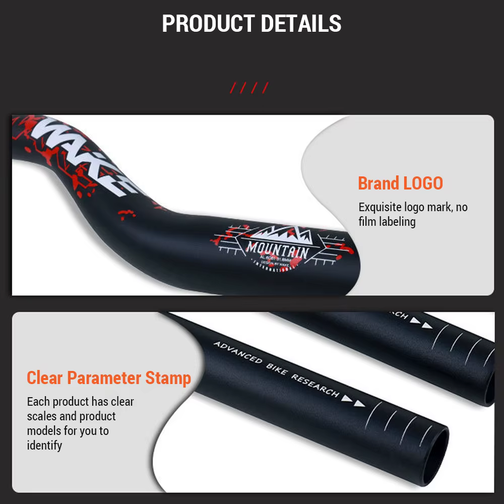 Wake 31.8MM VTT guidon en alliage d'aluminium vélo Riser