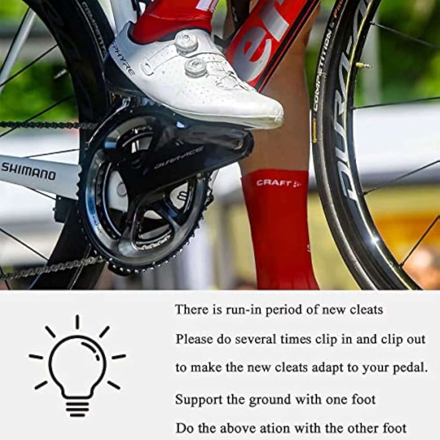 Crampons de vélo de route pour Shimano SPD-SL