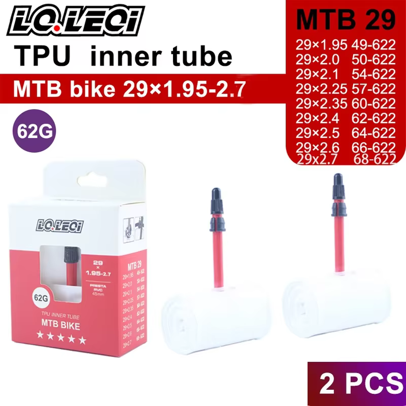 Chambres à air pour VTT LQ.LEQI Lechler – Pneus universels ultra-légers en TPU de 26/27