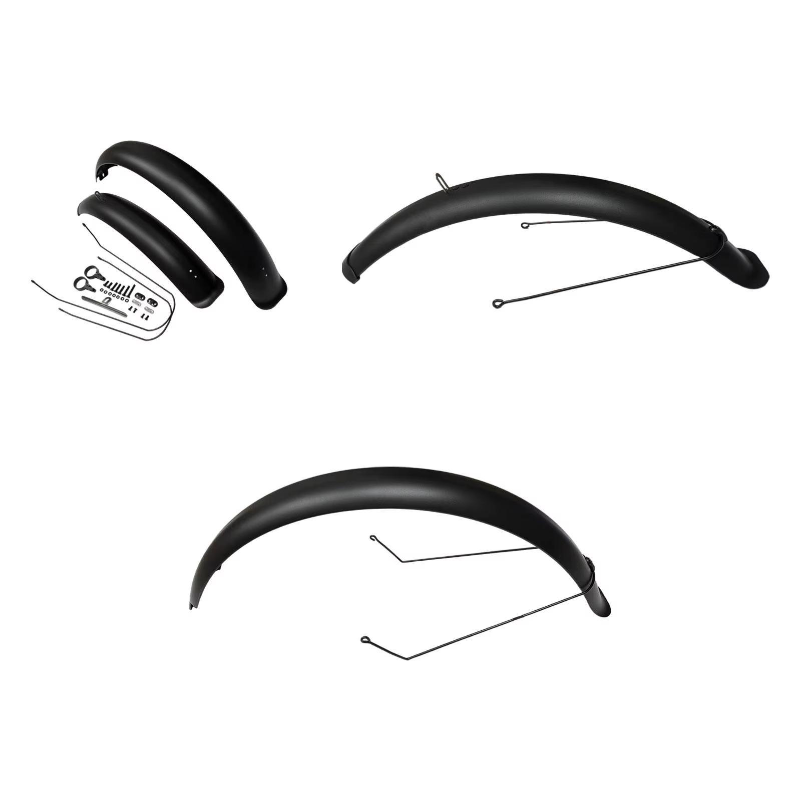 Garde-boue léger pour vélo à pneus larges