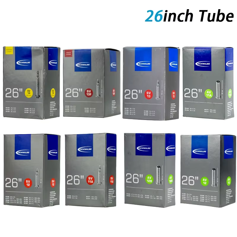 SCHWALBE 26 pouces VTT pneu chambre à air Presta Schrader Valve