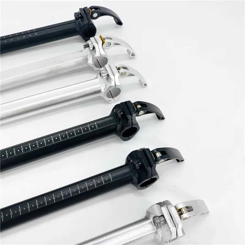 Tige télescopique de vélo électrique pliant à Double Section