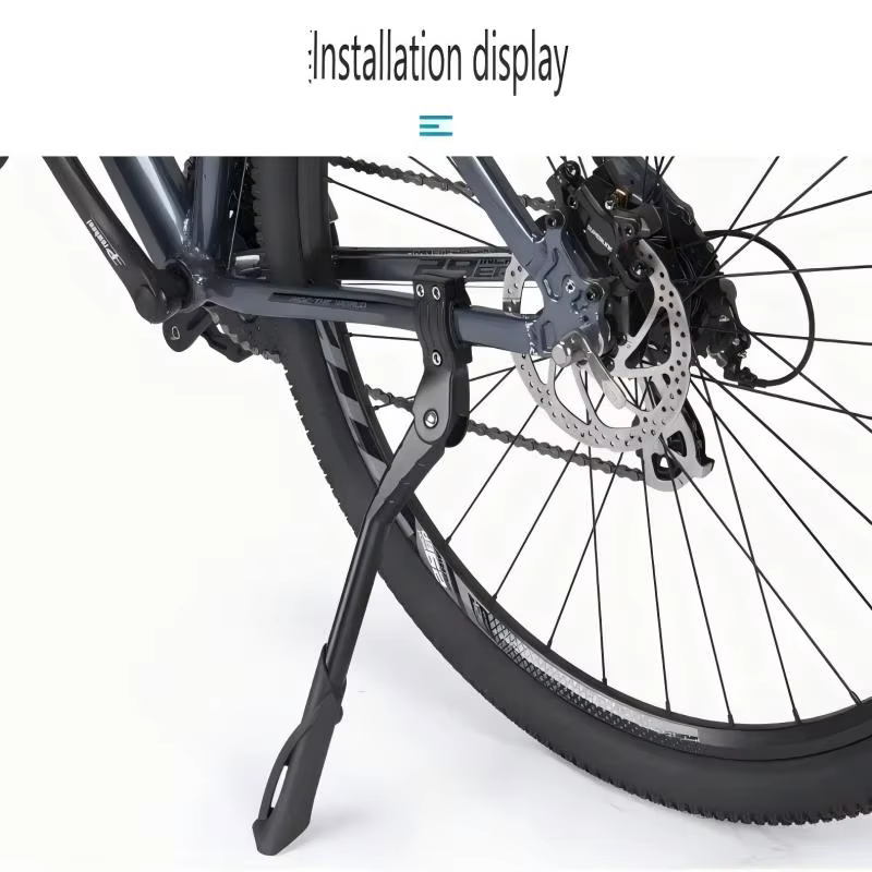 Béquille de vélo réglable en alliage d'aluminium