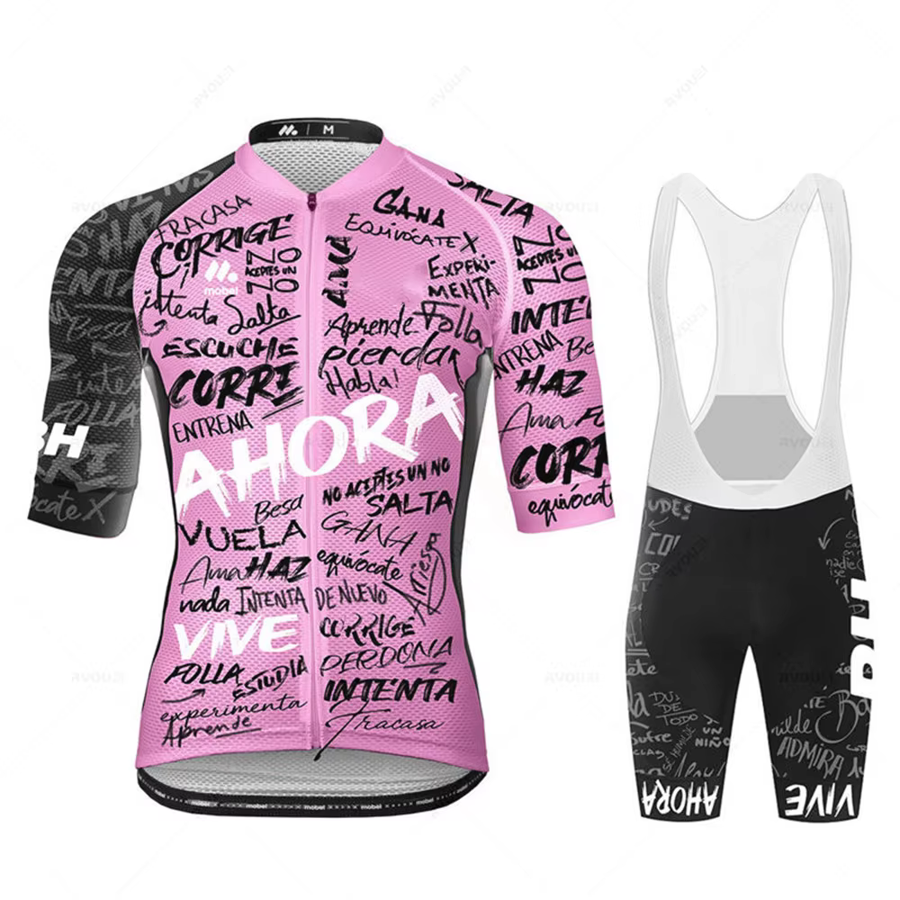 Ensemble de maillot de cyclisme pour homme, vêtements de course d'équipe, vêtements de vélo de montagne, vêtements de sport d'été, zones de cyclisme, mode