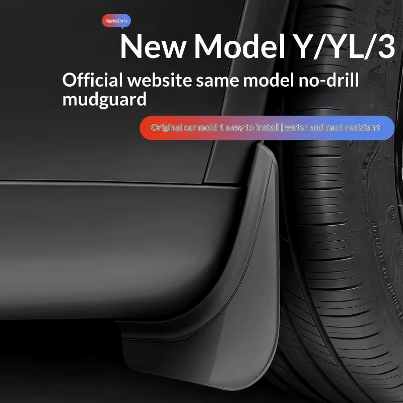 Garde-boue pour voiture pour Model Y Model 3, accessoires avant et arrière, garde-boue anti-éclaboussures, gardent la peinture propre par tous les temps