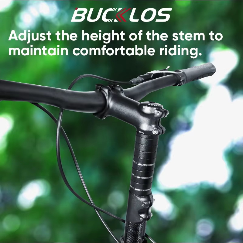 Extension de potence de vélo en alliage d'aluminium BUCKLOS 70/80/100/115/120/180/210MM