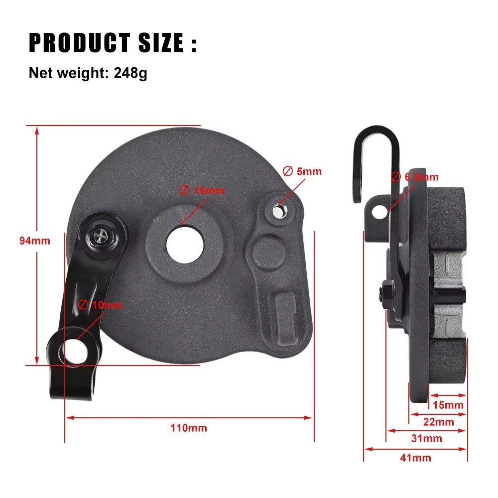 Assemblage de frein à tambour pour scooter électrique