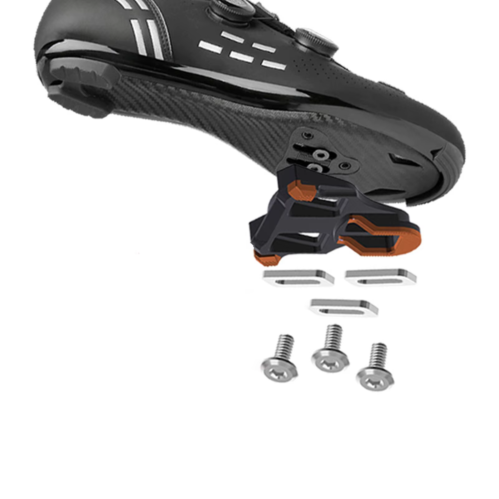 Pédales de vélo de route Gineyea, pédales de vélo de route sans clip avec crampons compatibles avec SPD-SL