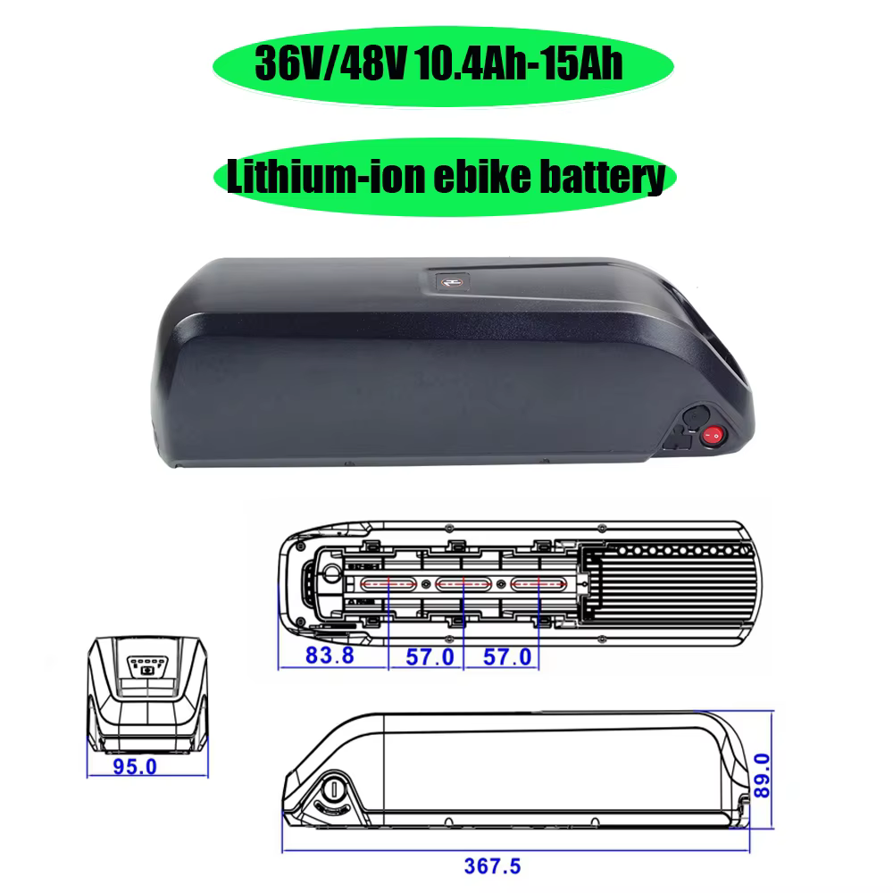 Batterie de vélo électrique JETECH JT-EBB10-22 36V 10.4Ah 12Ah