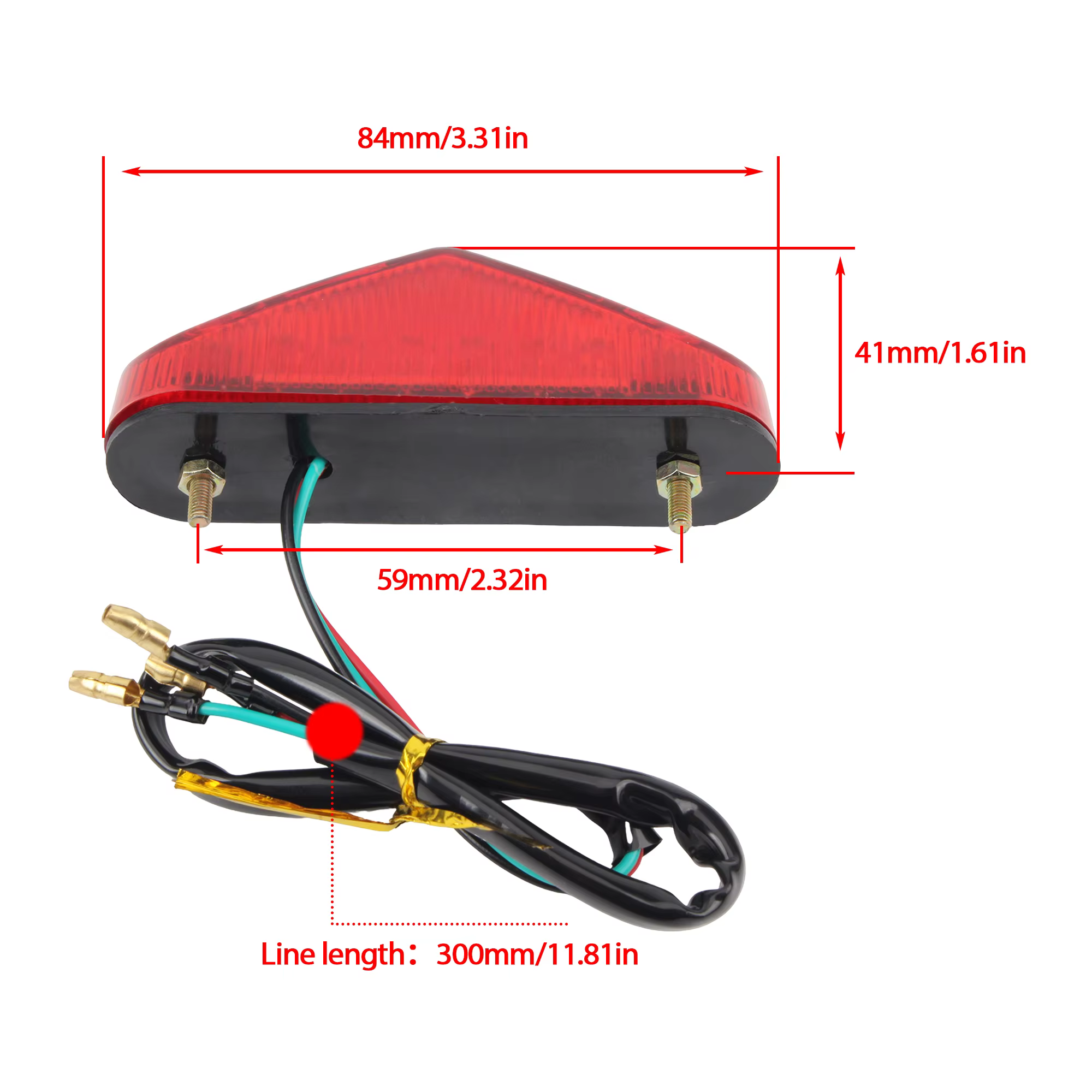 Freins de moto feu arrière LED feu stop lampe de signalisation lumière