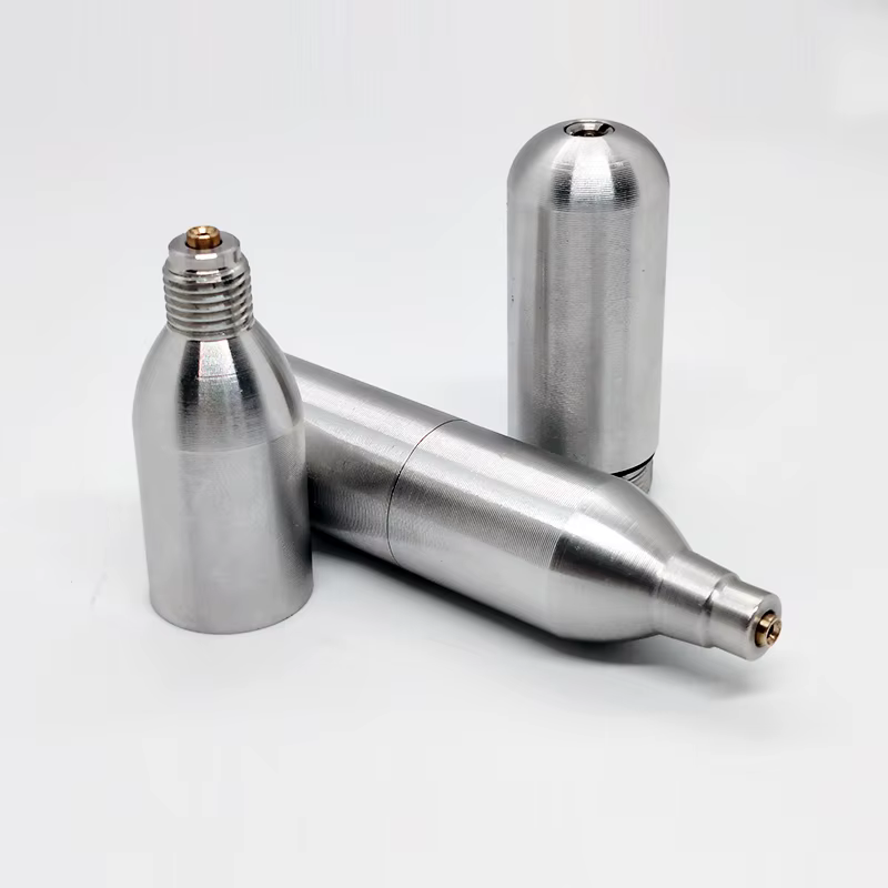 Cylindre de co2 Rechargeable 12g 16g cartouches de CO2 recharge gonfleur de CO2 pour pneus de vélo équipement de brassage avec filetage non fil