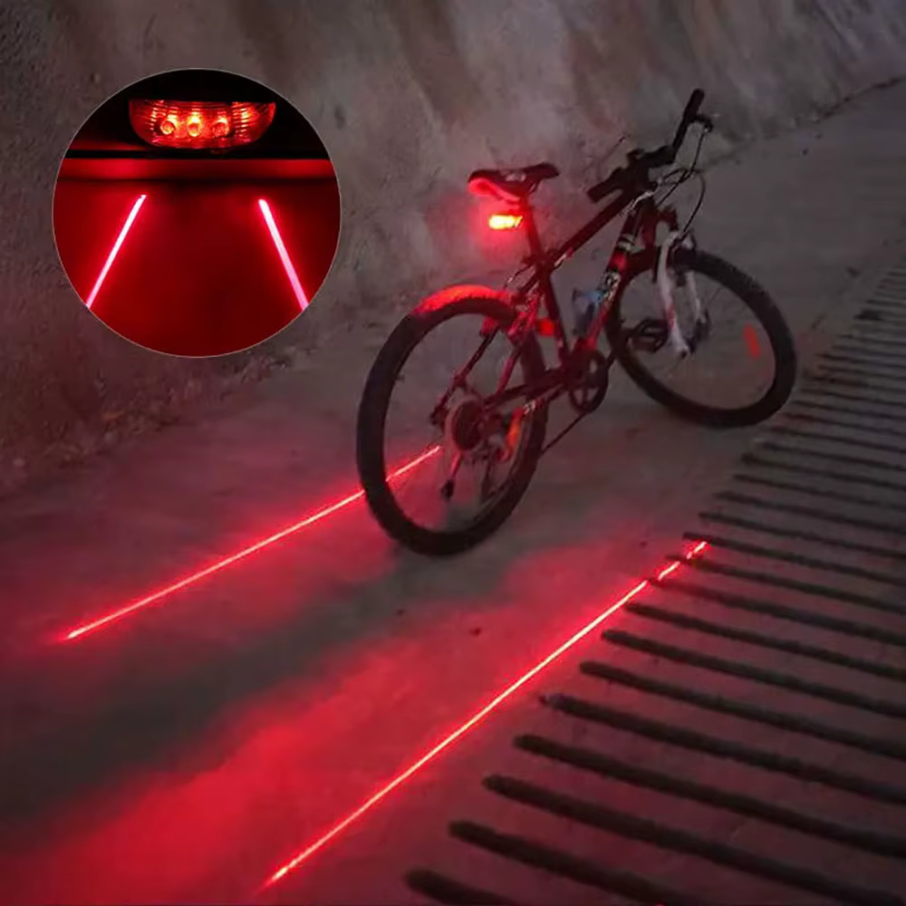 Feu arrière de vélo à 5 LED