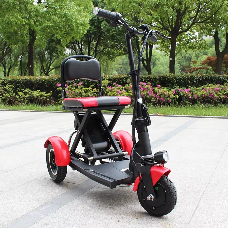 Trottinette Électrique Pliable et Légère avec 3 Roues pour Adulte