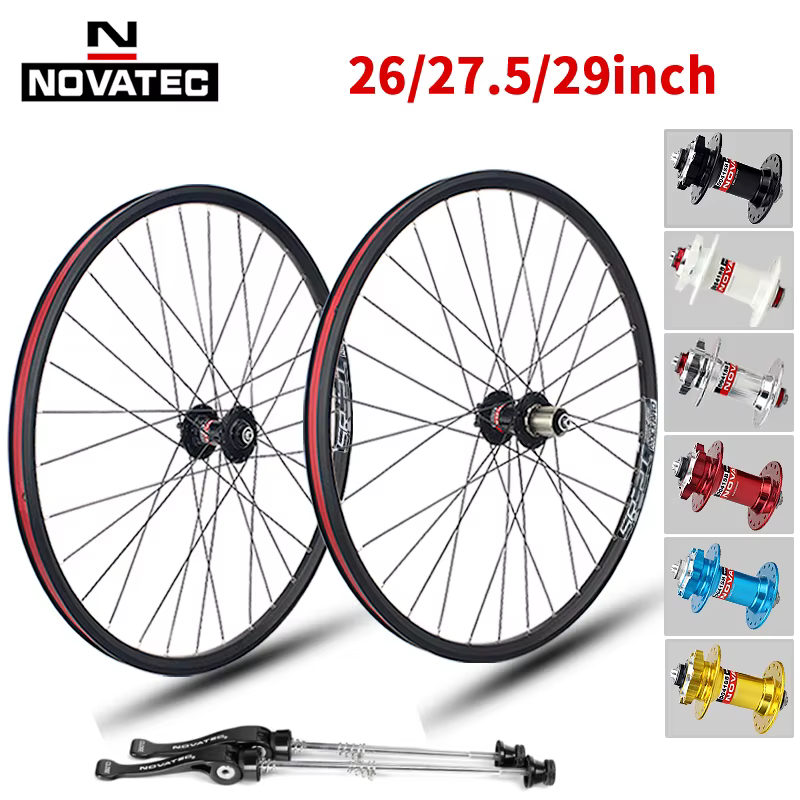 Novatseats-Jeu de roues de vélo de montagne en alliage d'aluminium