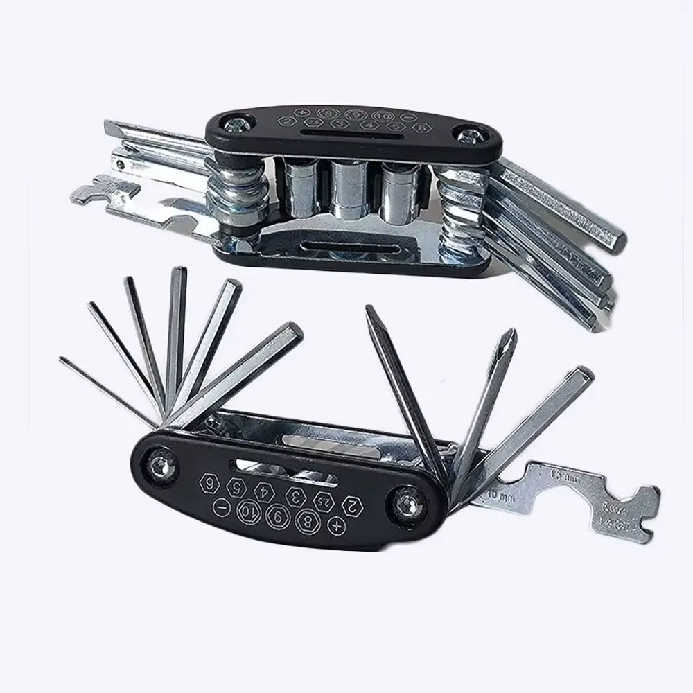 Clé à douille Portable 16 en 1 pour vélo